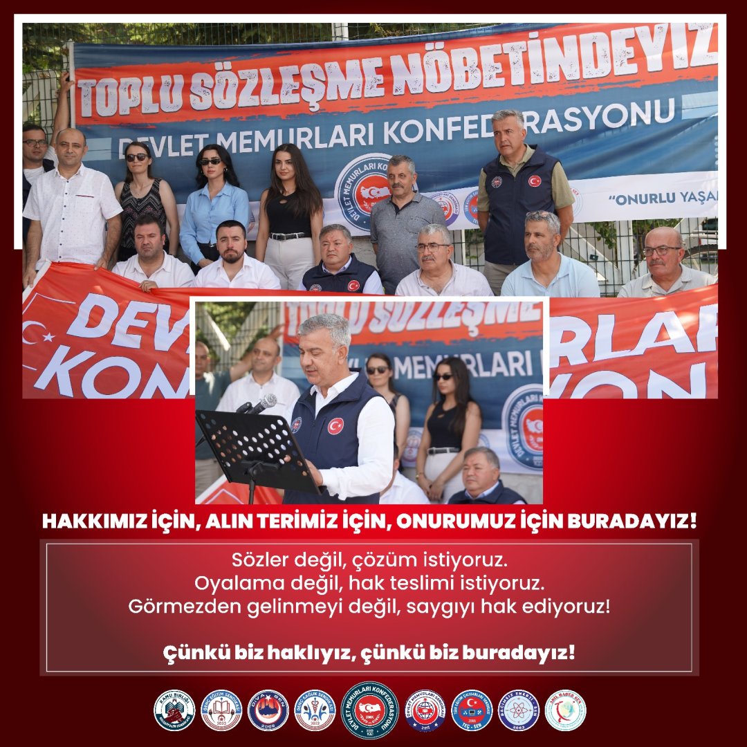 TOPLU SÖZLEŞME NÖBETİNİN 2. GÜNÜNDEYİZ